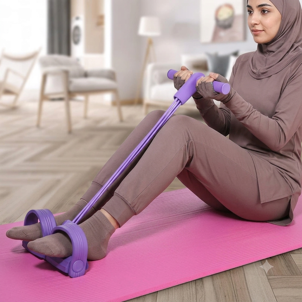 4-Tube Pedal Resistance Band